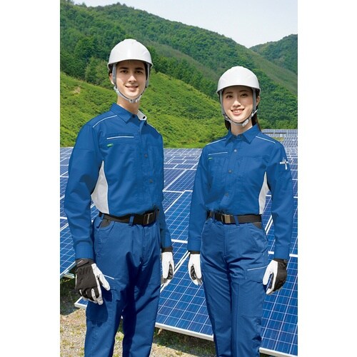 アイトス 長袖シャツ(男女兼用)AZ3535 シル