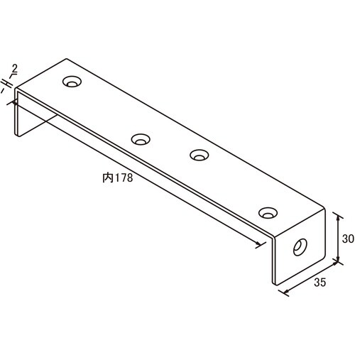 DAIDOHANT 2×4サポート コの字型 タイ