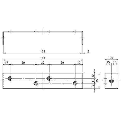 DAIDOHANT 2×4サポート コの字型 タイ