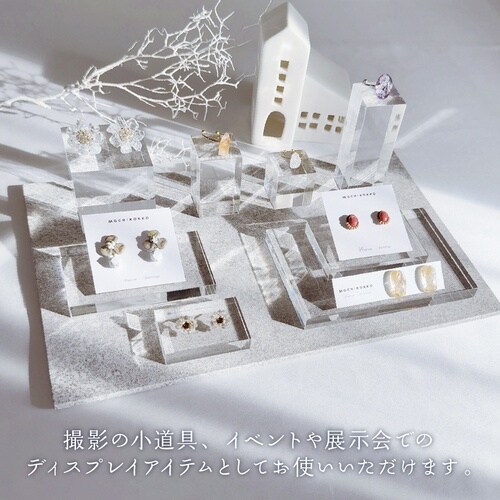 ササガワ 透明ディスプレイ アクリル角柱 30mm