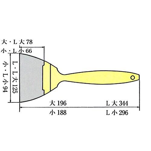 KOKUGO ゴムベラ ゴムベラ(組立差込式)大