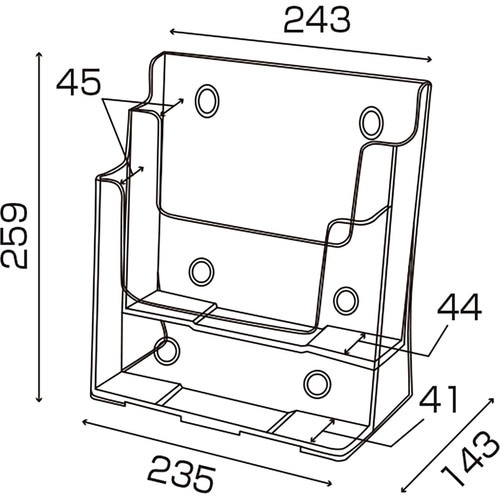 ササガワ カタログケース A4 2段 T776