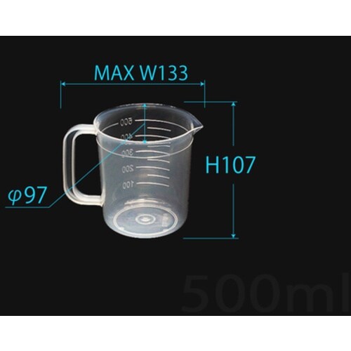 KOKUGO PPビーカー PPビーカー 500m