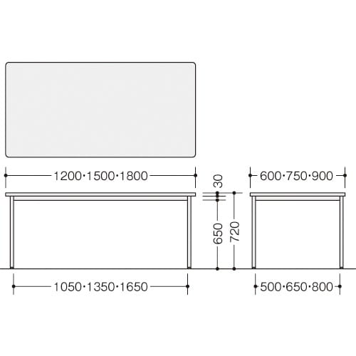 NAIKI ミーティングテーブル KMY型/天板: