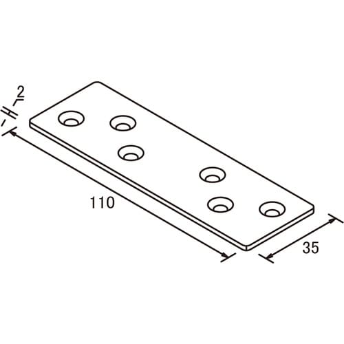 DAIDOHANT 2×4サポート 帯金物 タイプ