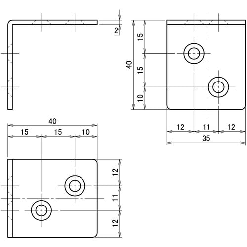 DAIDOHANT 2×4サポート L型 タイプ5