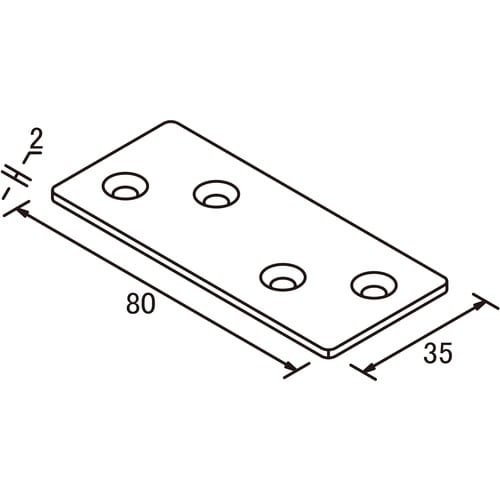 DAIDOHANT 2×4サポート 帯金物 タイプ