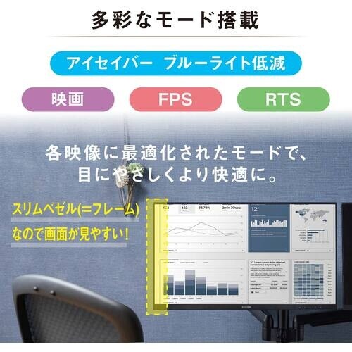 IRIS 107115 液晶ディスプレイ 24in