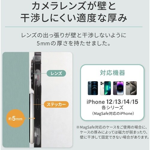 Owltech Magsafe対応iPhoneを壁