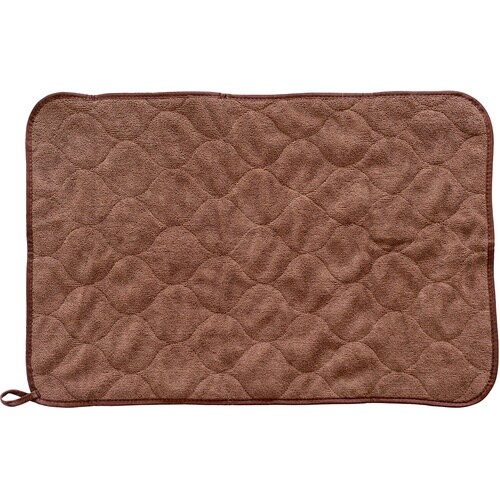 オカ バスマット 足ふきマット ブラウン