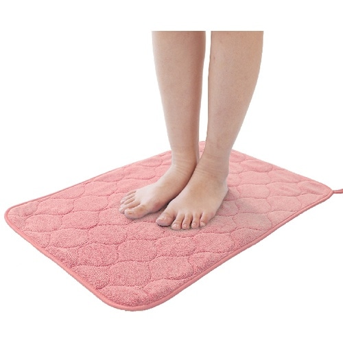 オカ バスマット 足ふきマット ピンク