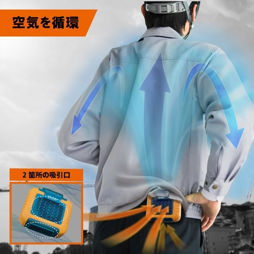 wasser 腰掛けハンズフリー 携帯小型扇風機