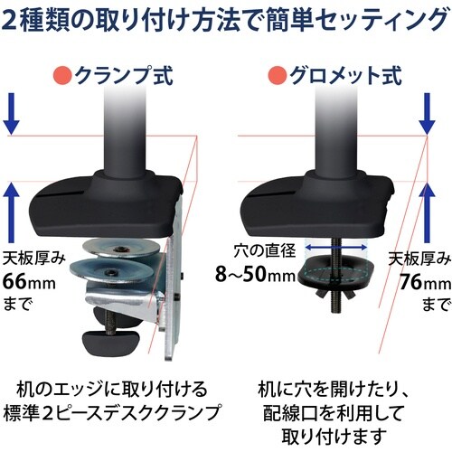 ERGOTRON LX デュアル モニターアーム