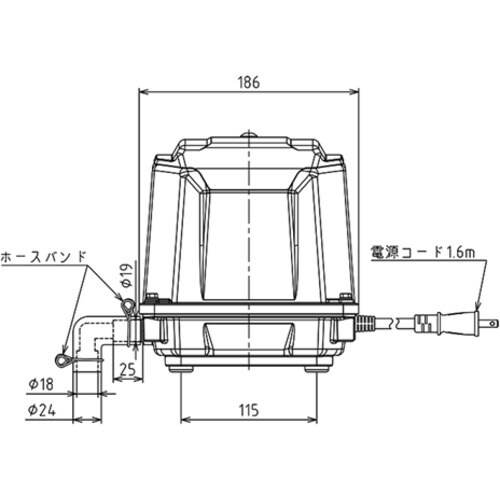 TAIKO ブロワ 30L/min (浄化槽・魚水