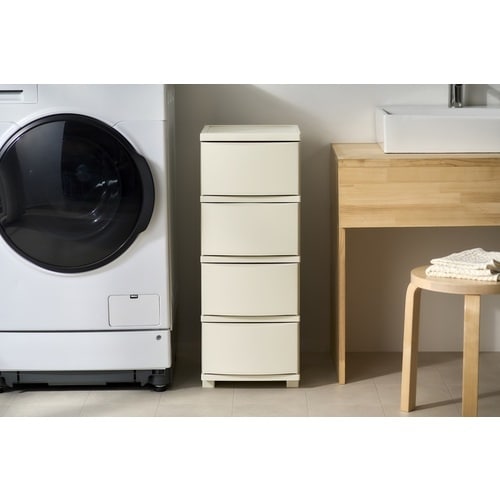 IRIS 206660 スリムチェスト 4段 ライ