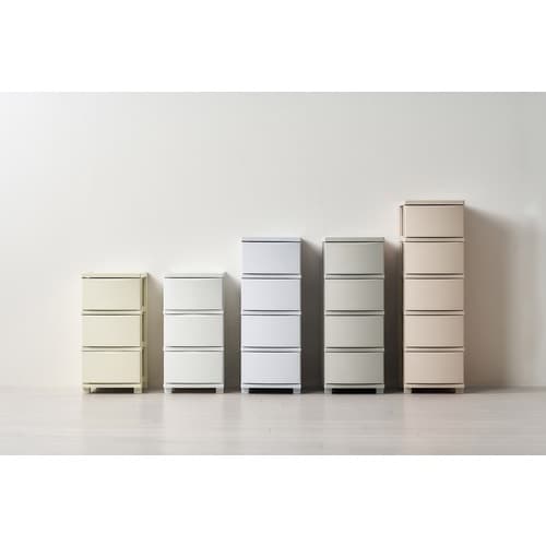 IRIS 206662 スリムチェスト 4段 ブル