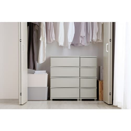 IRIS 206657 スリムチェスト 3段 ダー