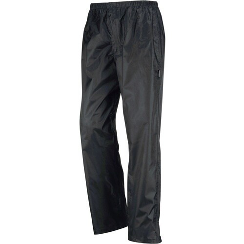 カジメイク 3223 軽量前開きレインパンツ ブラ