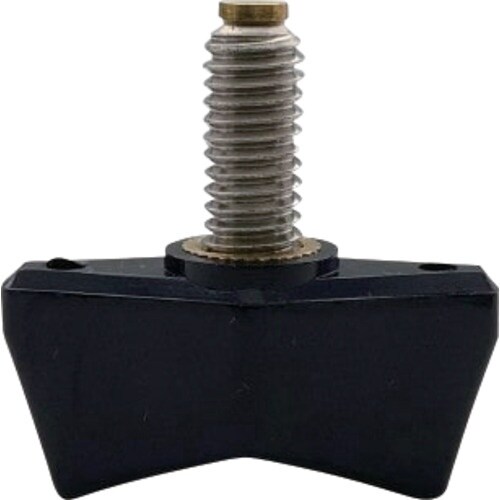 ラクテム ナイロン蝶ネジ 黒 M3−6 真鍮パッド