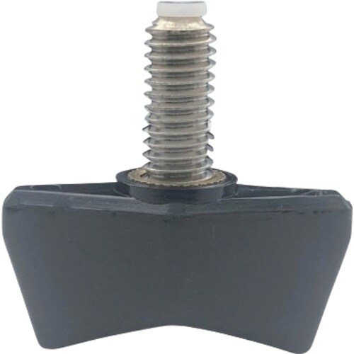 ラクテム ナイロン蝶ネジ 黒 M4−8 樹脂パッド