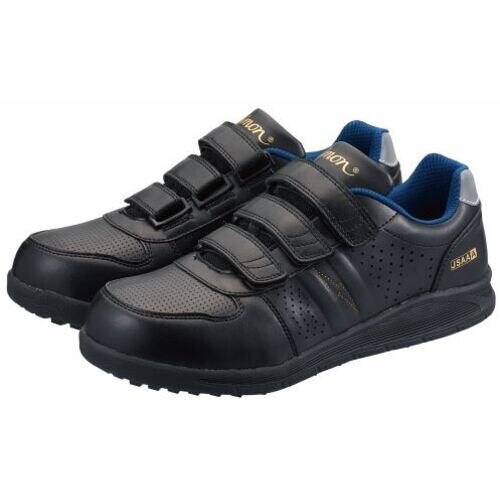 シモン 耐滑静電プロスニーカー NS618黒静電