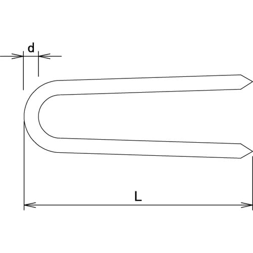 DAIDOHANT 又釘 (径:d)1.7x(長
