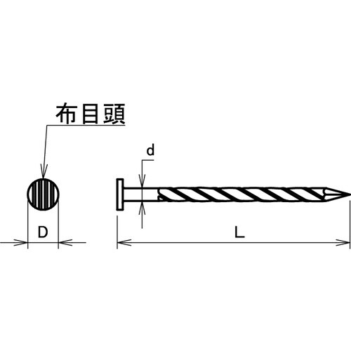 DAIDOHANT 焼杉釘スクリュー (径d)2