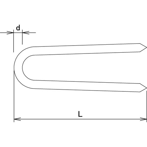 DAIDOHANT 又釘 (径:d)2.1x(長