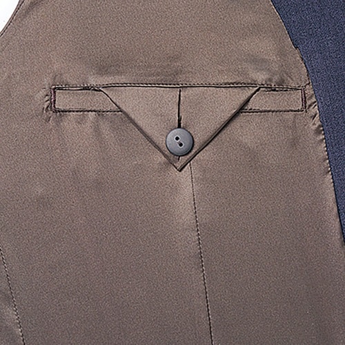 ピエ メンズベストAZ630051 ブラック LL