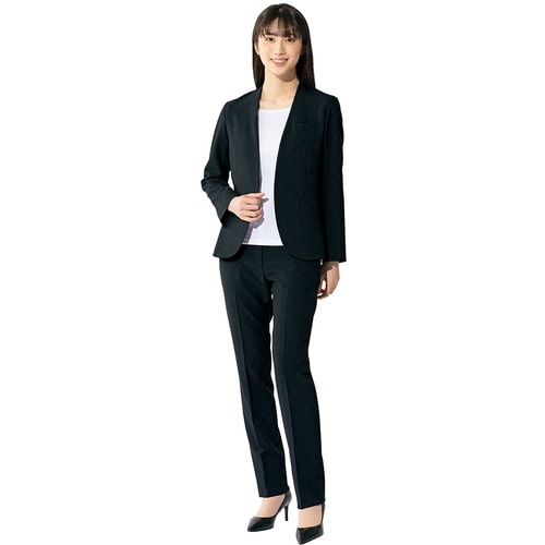 ピエ レディースノーカラージャケットAZ63002