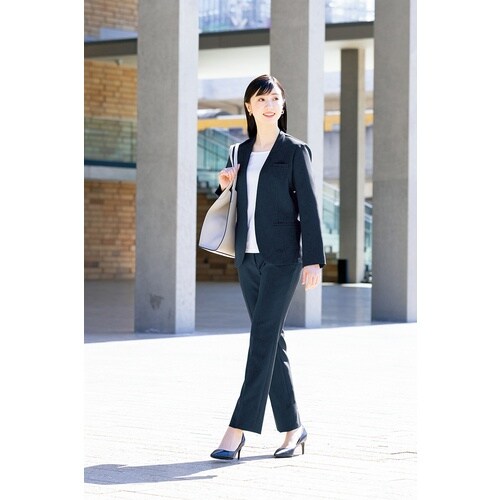 ピエ レディースノーカラージャケットAZ63002