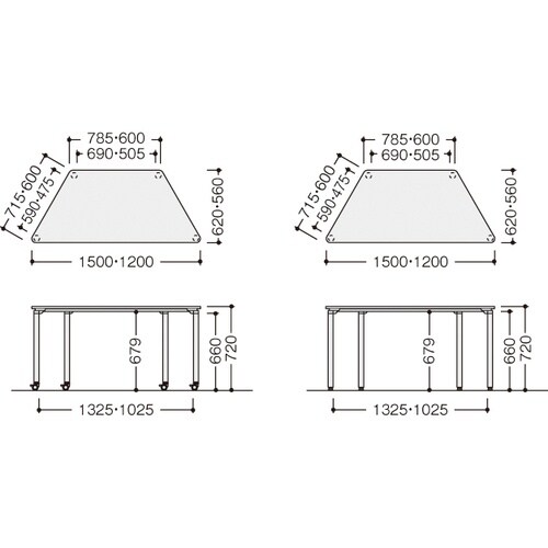 NAIKI ミーティングテーブル フリーモブ FM