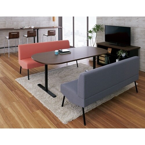 NAIKI ミーティングテーブル(配線付/半長円テ