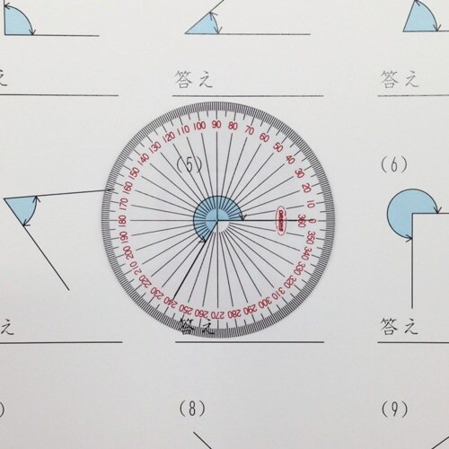 共栄プラスチック 全円分度器 8cm