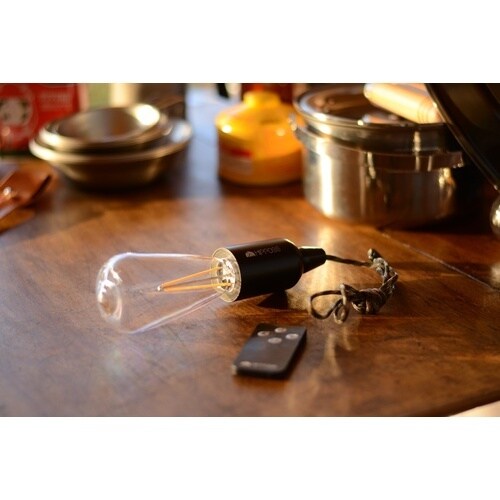 ナカバヤシ LEDリモコンハンギングランプM/タン