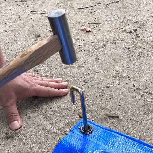 DAIDOHANT クロメート打込ロープ止 角頭「