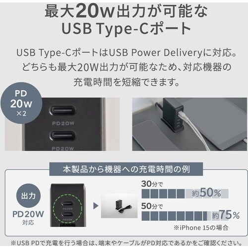 Owltech 6台同時充電可能 合計最大64W出