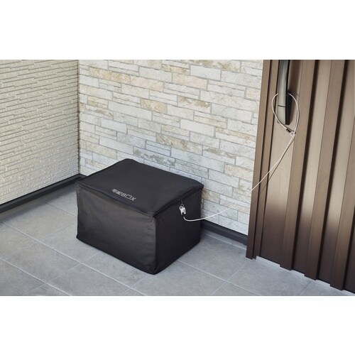 IRIS 107875 ソフト宅配ボックス ブラッ