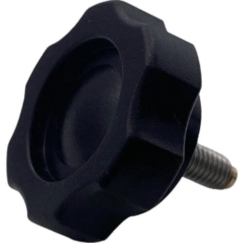 ラクテム 六角ノブボルト M6−12 真鍮パッド付