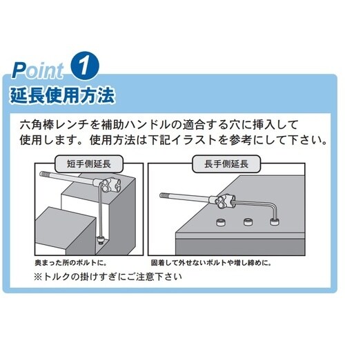 ASH 六角棒レンチ用補助ハンドル