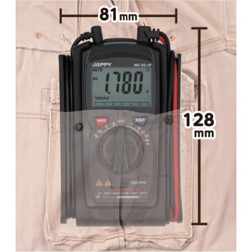 JAPPY クランプデジタルマルチメータ MC−0