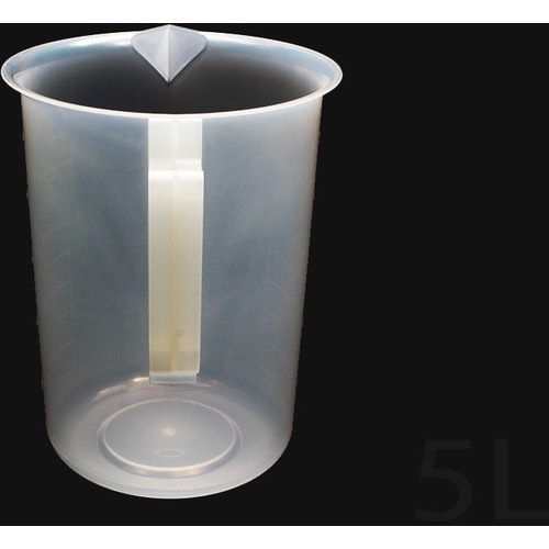 KOKUGO PPビーカー 5L 手付 目盛付