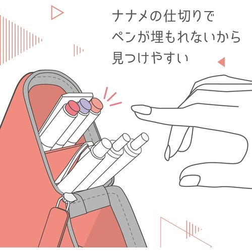 ソニック カクスタ ポータブルペン立て グレー シ