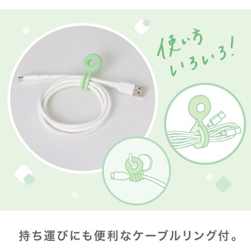 ソニック しなやかシリコンUSBケーブル 1m T