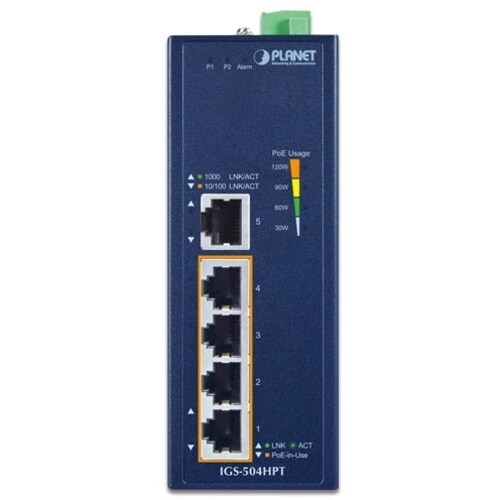 PLANET 産業用PoE+ギガビットイーサネット