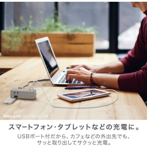 ソニック 3口コンセント 直挿しタイプ USBポー