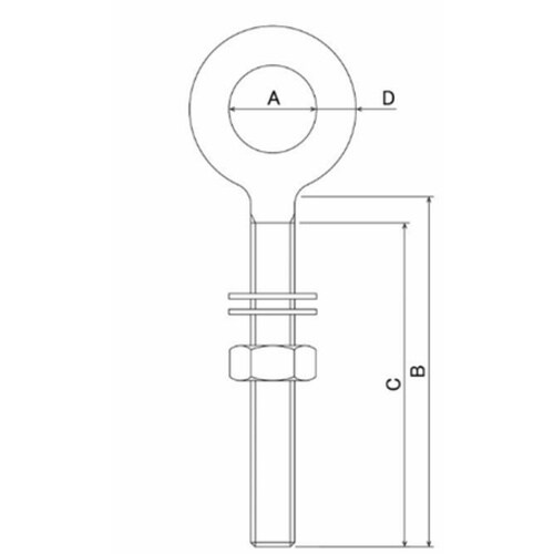 DAIDOHANT ステンレス ロングアイボルト