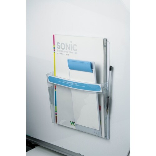 ソニック ソフトマグネットポケット A4 ホワイト