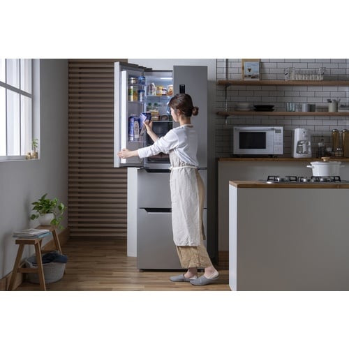 IRIS 103253 冷凍冷蔵庫 320L シル