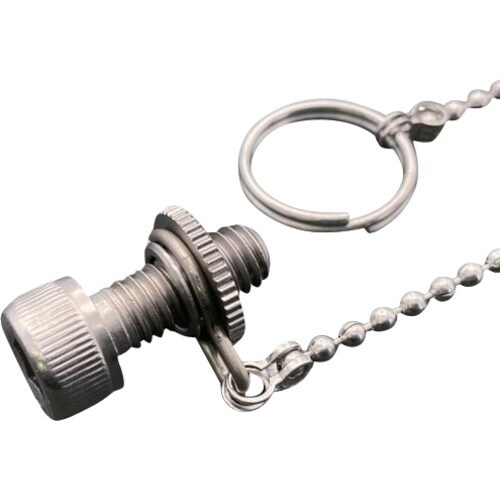 ラクテム ローレットナット 脱落防止チェーン付 M